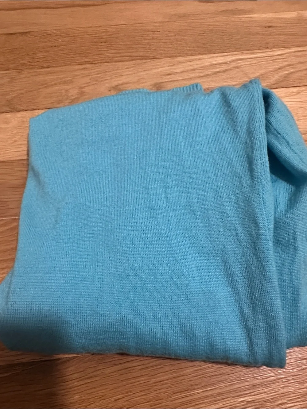 Tory Burch Turquoise Blue Button-Front Merino Wool Cardigan